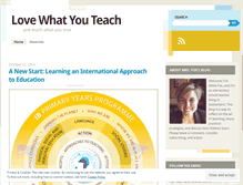Tablet Screenshot of lovewhatyouteach.com